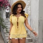 Women's Casual Vacation Sexy Shirt Printing Sleeveless Round Neck Shirt