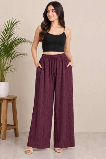 Textured Palazzo For Women