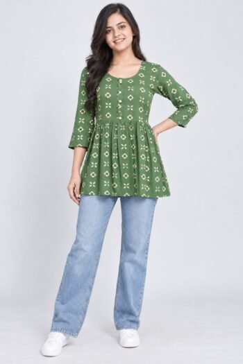 Green Kurti for Women